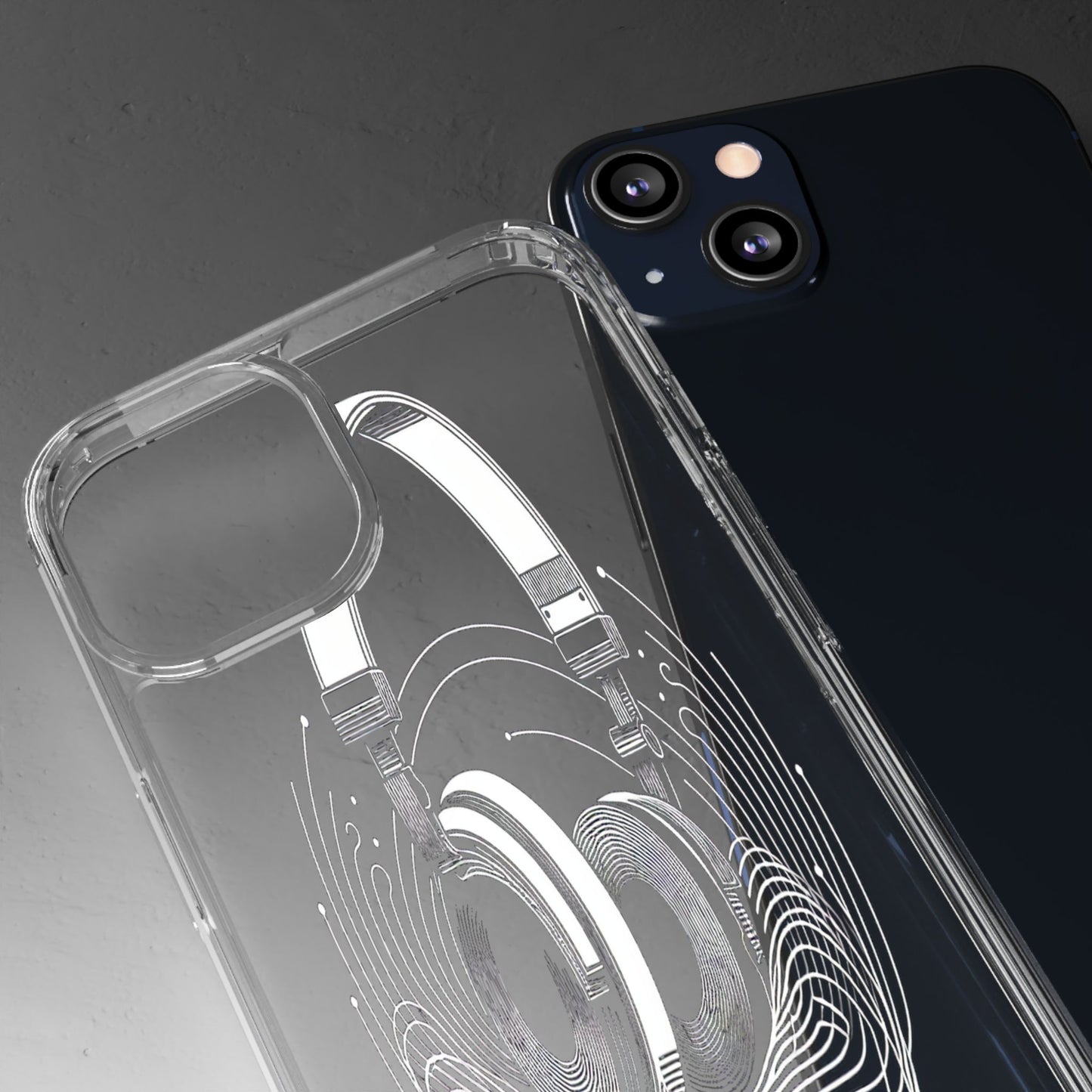 Transparent Sound Waves Unleashed Iphone Case Compatible With Iphone 16 15 14 - Clear Phone Cover