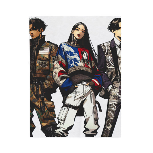 Fashion Forward Trio - Plush Blanket