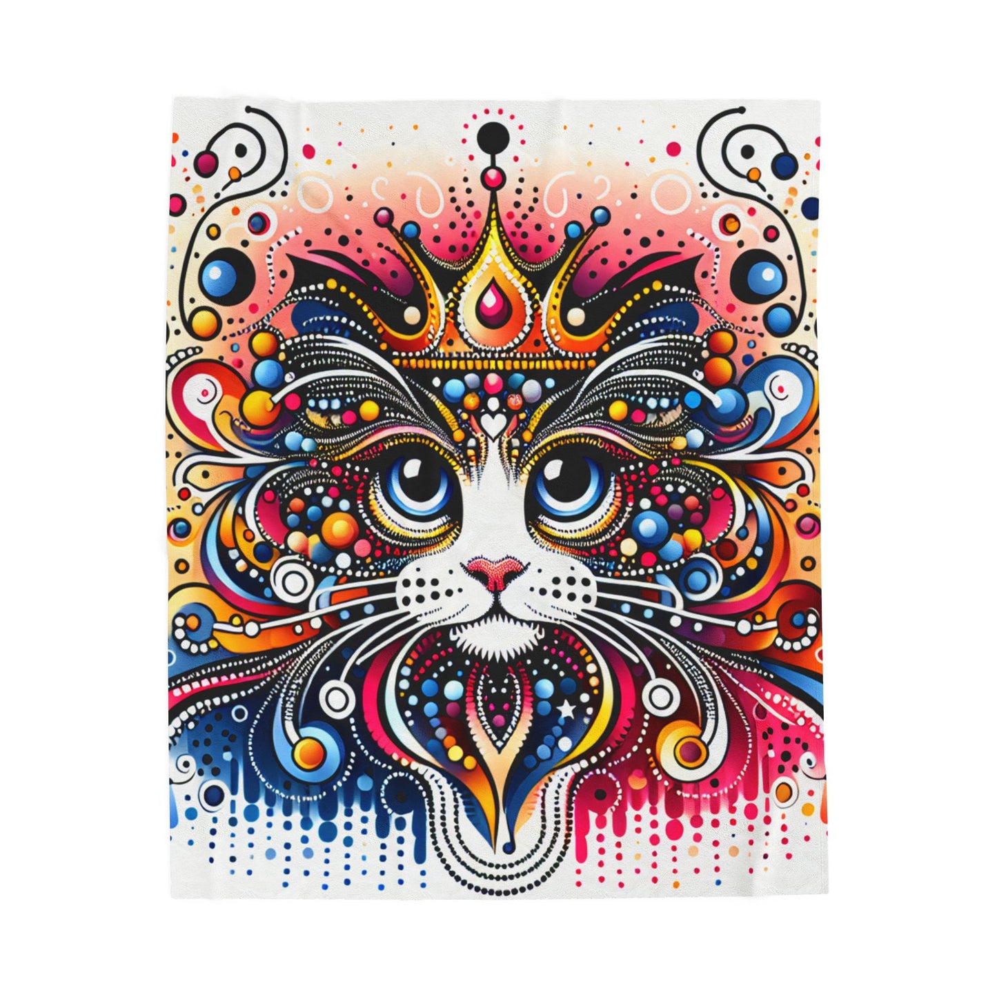 Majestic Feline Splendor - Plush Blanket