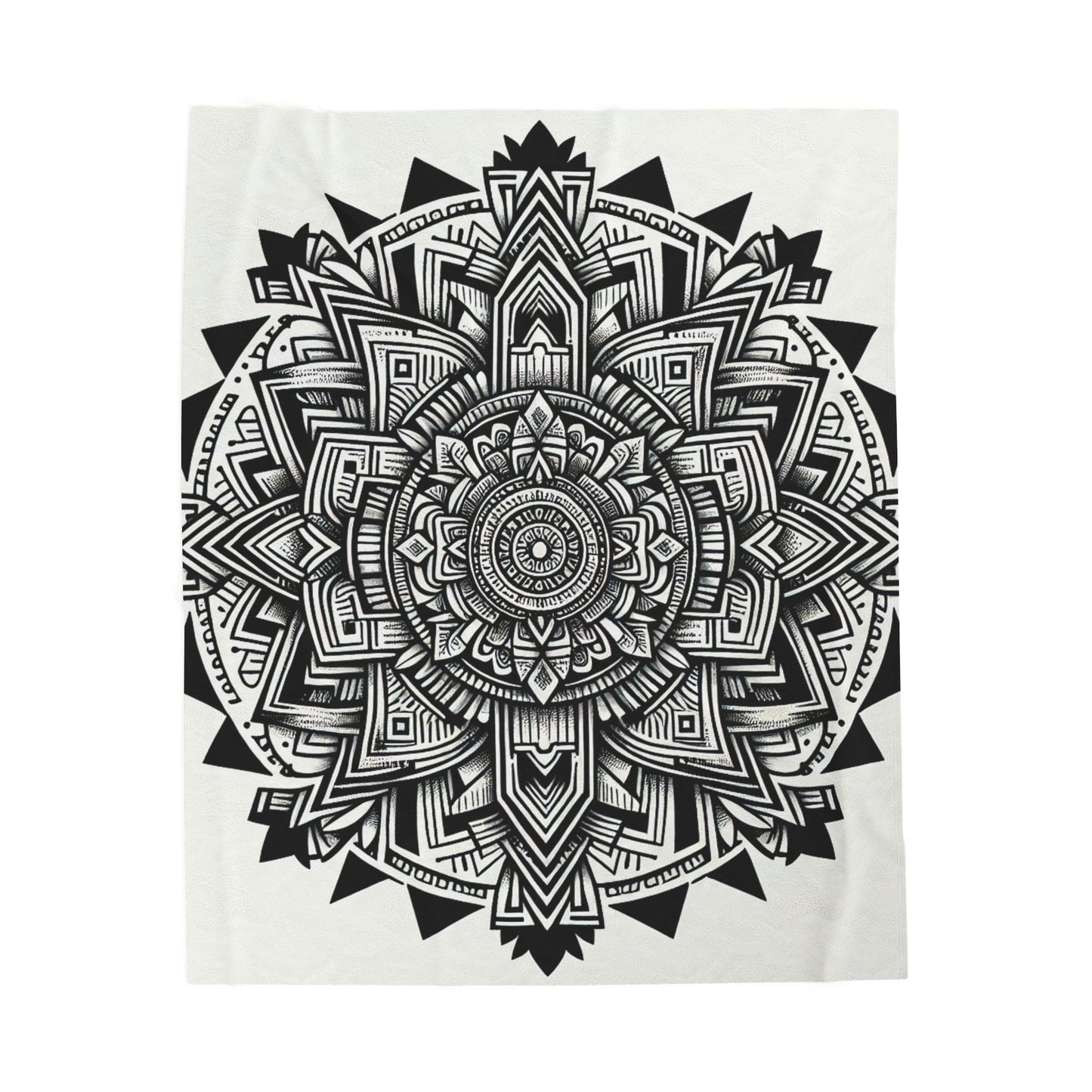 Intricate Zen Mandala- Plush Blanket