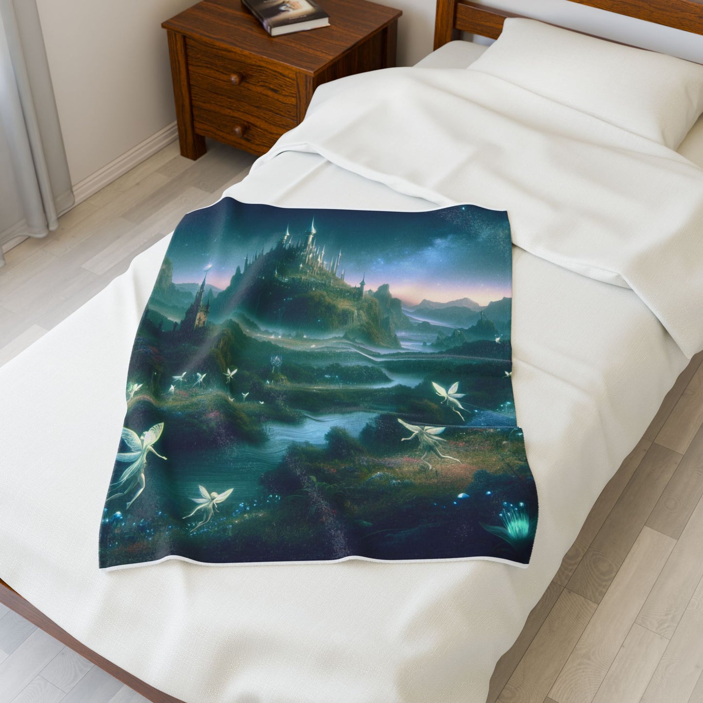 Luminescent Haven by Starlight- Plush Blanket