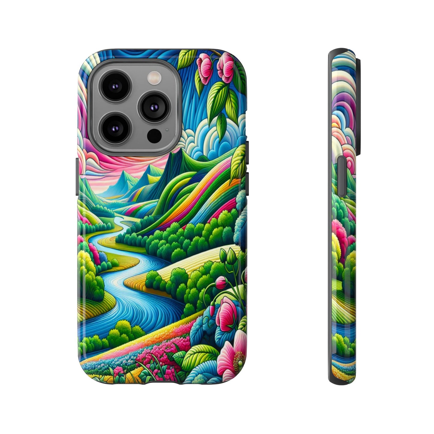 Colorful Landscape Fantasy - Phone Case