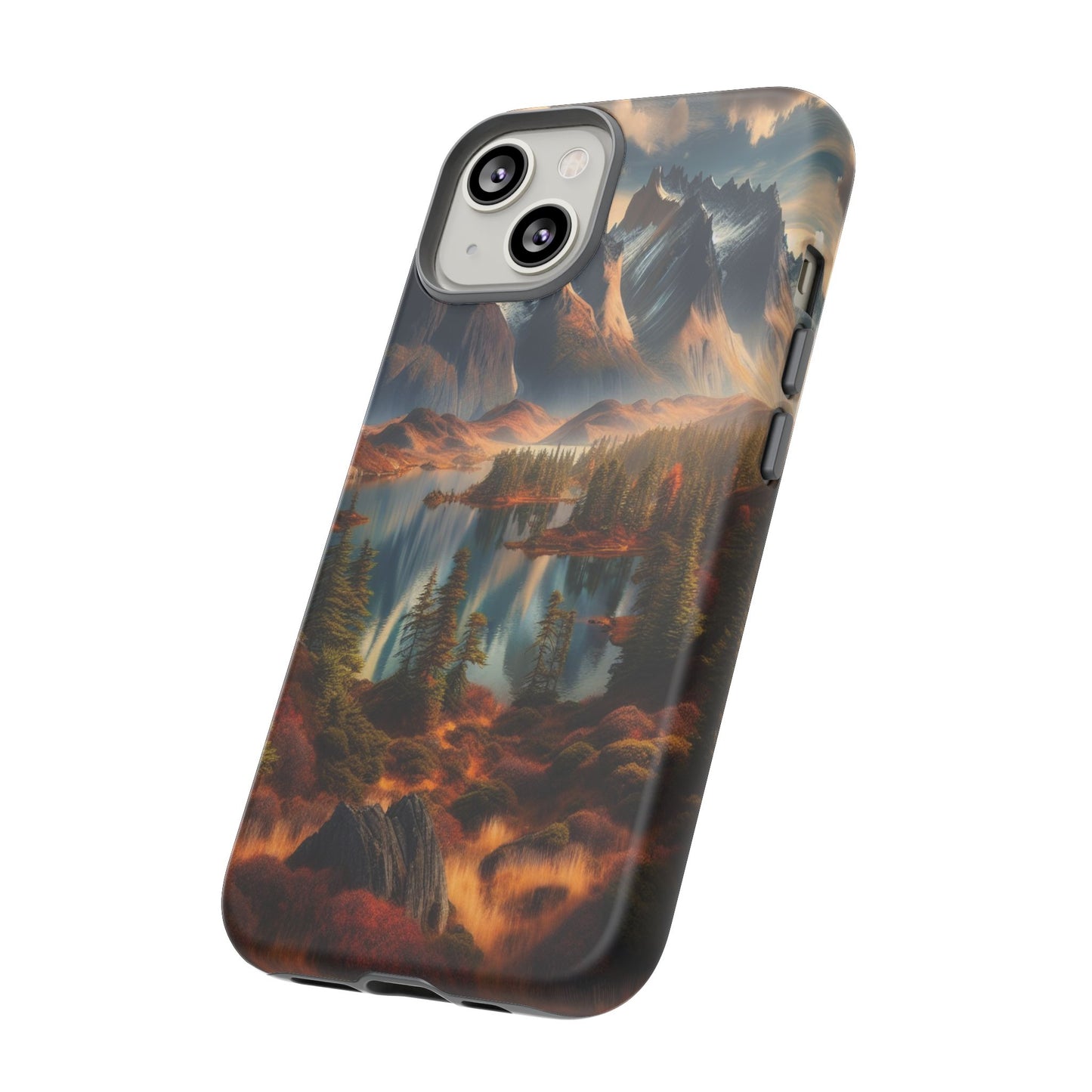 Custom ProtectiveMajestic Peaks and Tranquil WatersIphone Case Compatible With Iphone 16 15 14 - Phone Cover