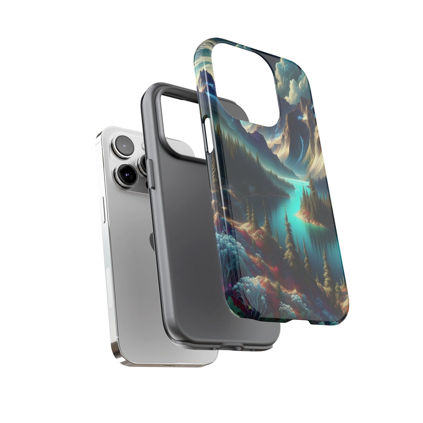 Custom ProtectiveMajestic Peaks and Tranquil WatersIphone Case Compatible With Iphone 16 15 14 - Phone Cover