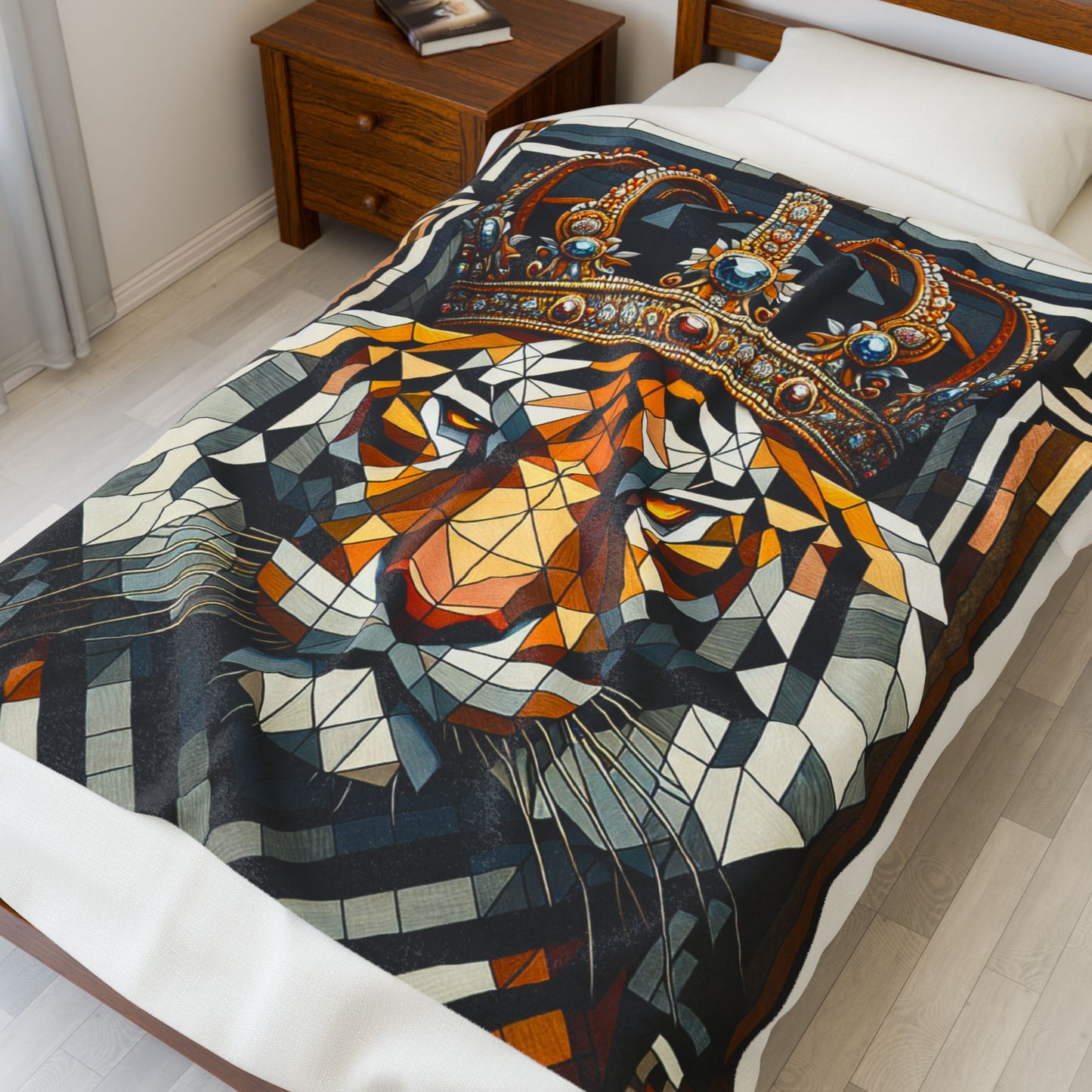 Regal Tiger Majesty - Plush Blanket