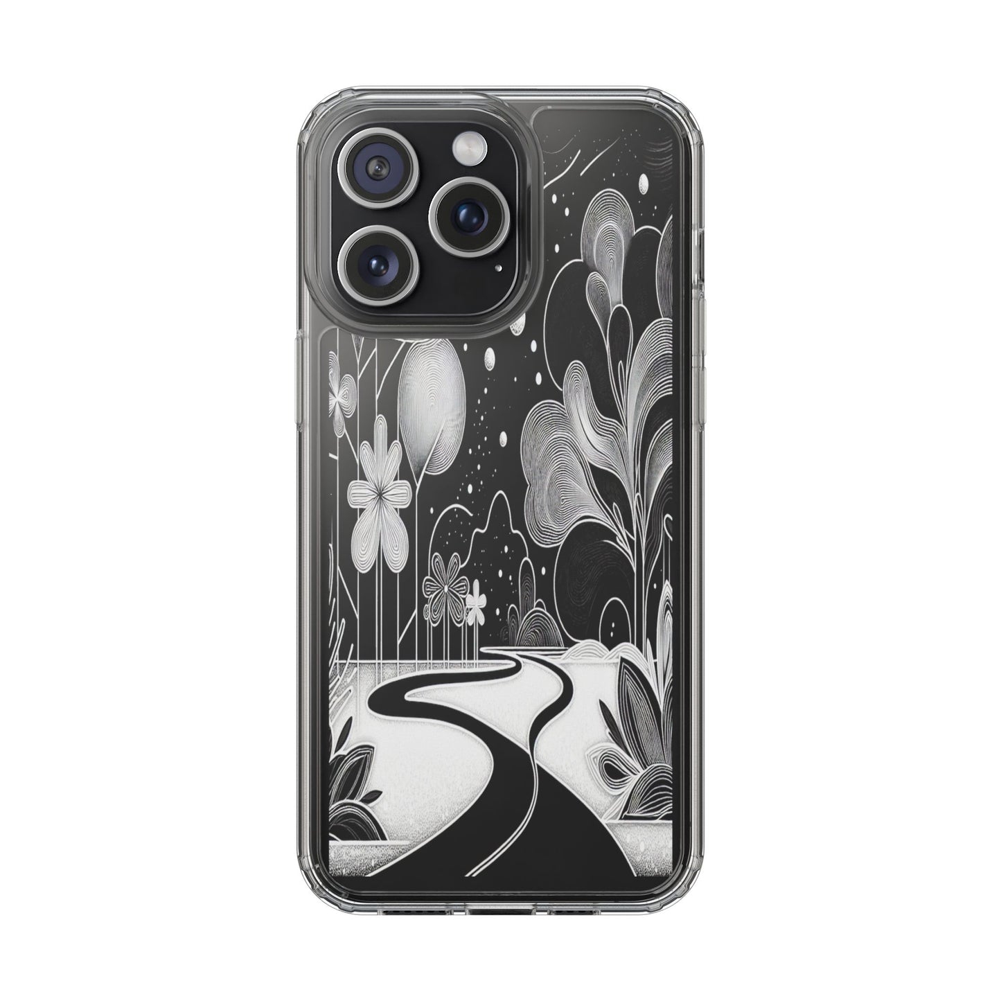 Transparent Pathway to Imagination Iphone Case Compatible With Iphone 16 15 14 - Clear Phone Cover