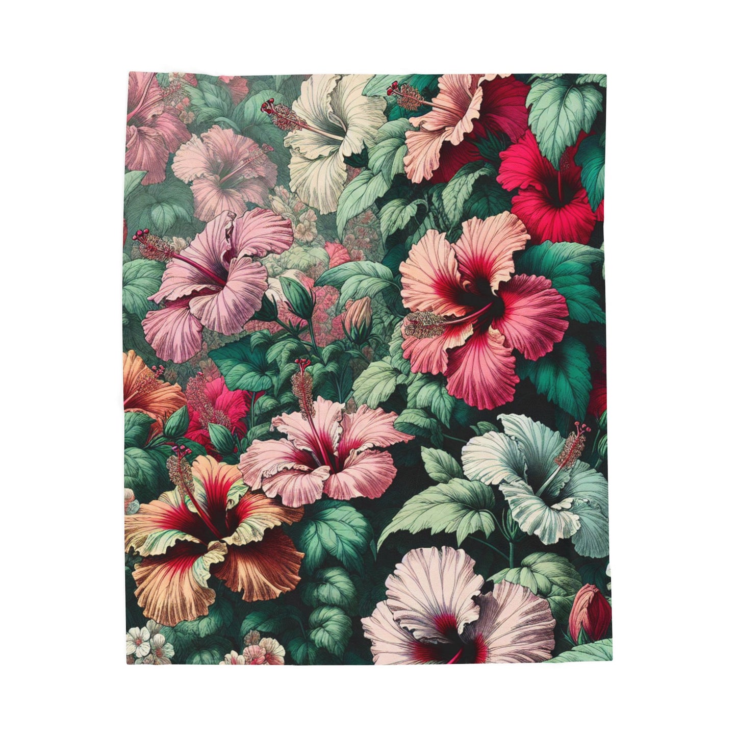 Floral Abundance - Plush Blanket
