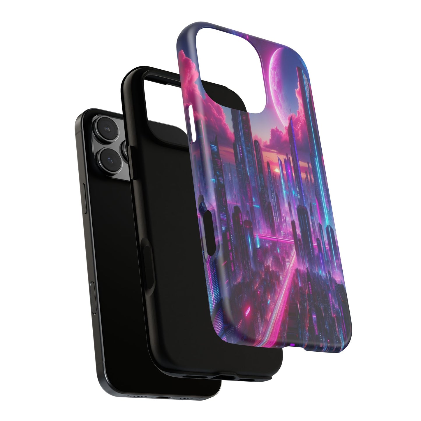 Futuristic Skyline Fantasy - Phone Case