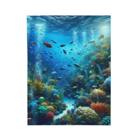 Undersea Marine Tapestry- Plush Blanket