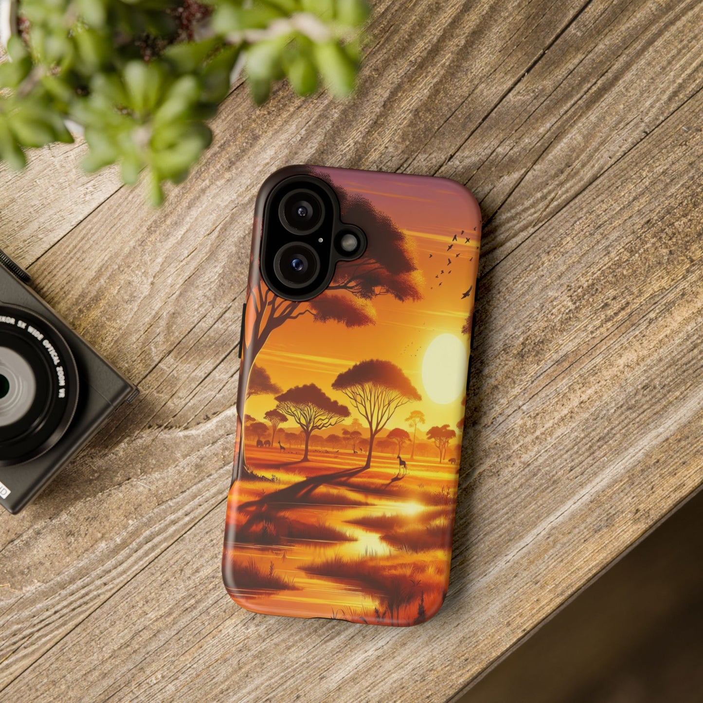 Protective Golden Savannah Giants Iphone Case Compatible With Iphone 16 15 14 - Phone Cover