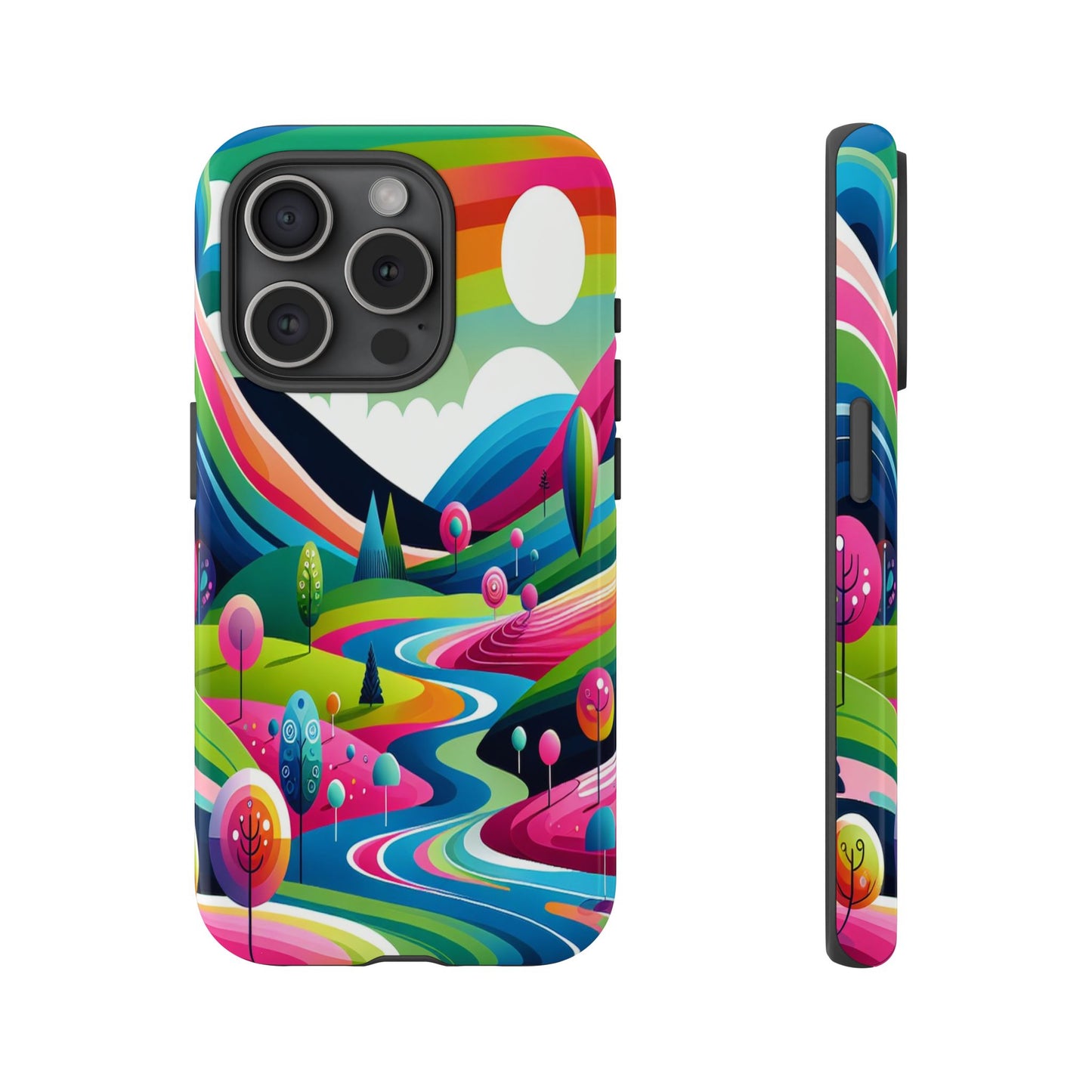 Colorful Landscape Journey - Phone Case