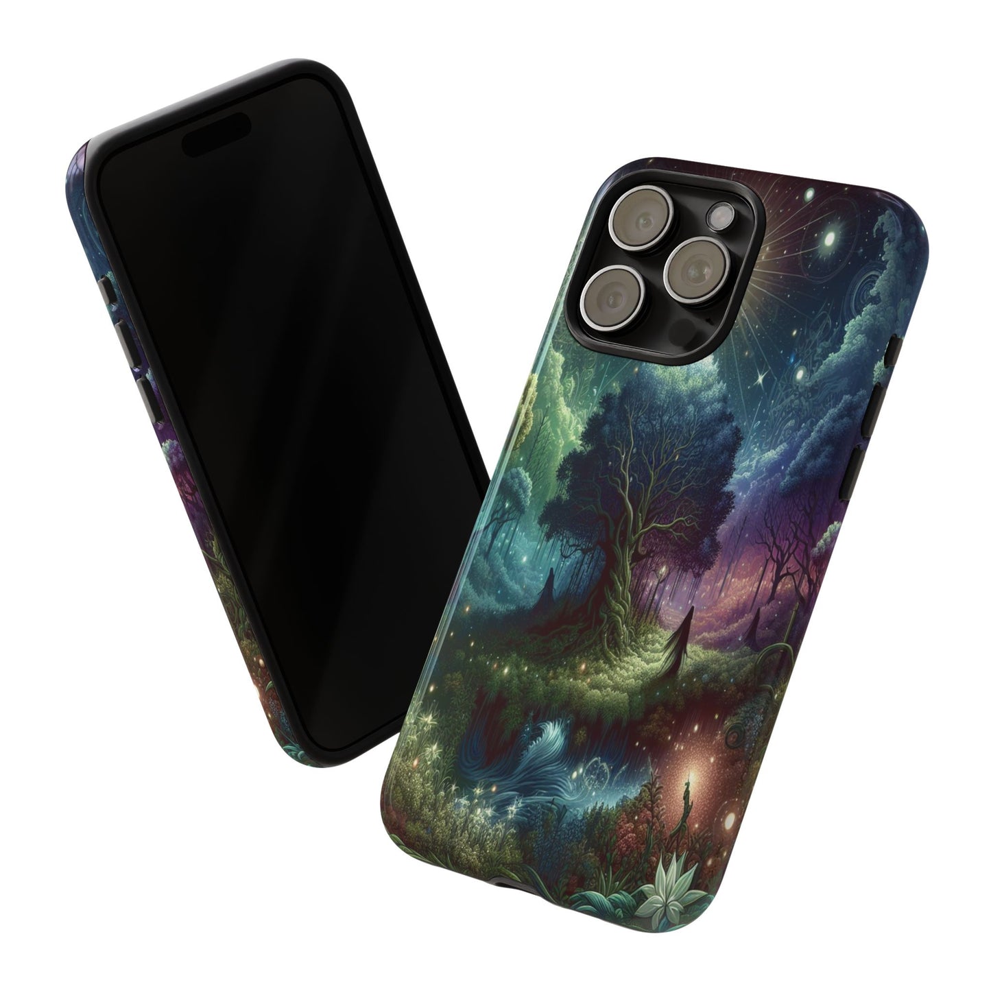 Luminous Forest Nightscape - Phone Case