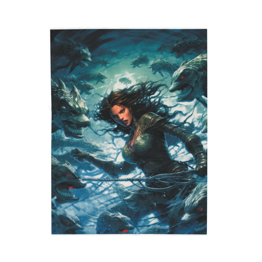 Abyssal Encounter- Plush Blanket