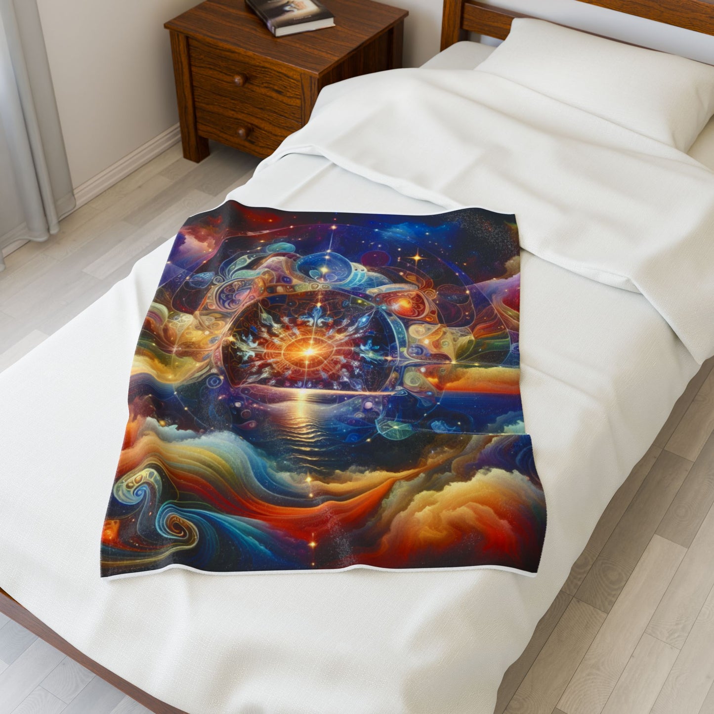 Celestial Wonders Unveiled - Plush Blanket
