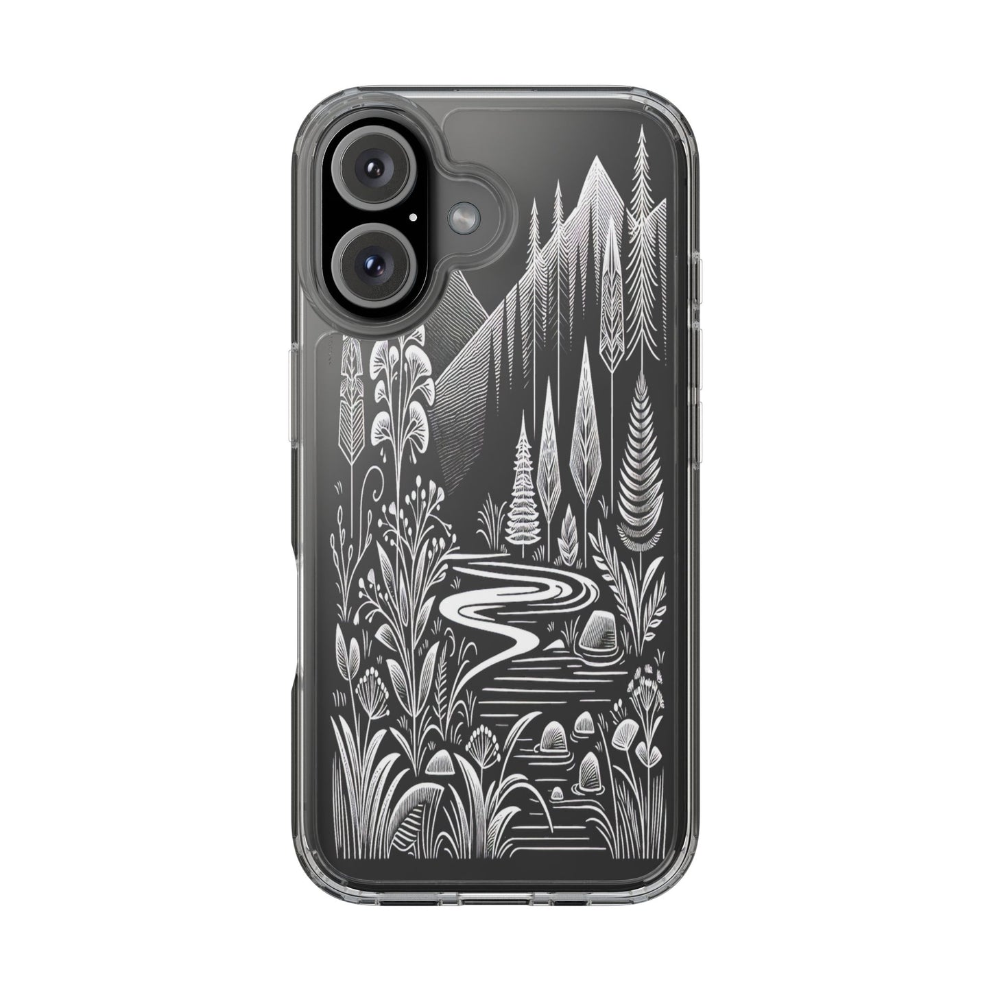 Transparent Alpine Wilderness Pathways Iphone Case Compatible With Iphone 16 15 14 - Clear Phone Cover