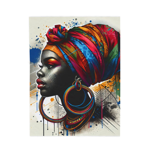 Melanin Patterns of Identity - Plush Blanket