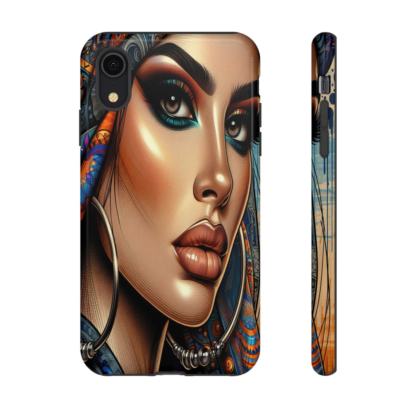 Protective Mystical Portrait in Patterns Iphone Case Compatible With Iphone 16 15 14 - Phone Cover
