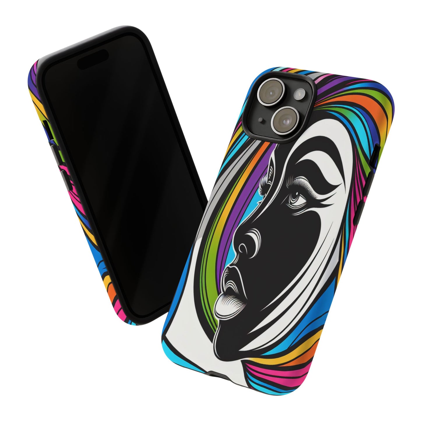 Colorful Portrait Fusion - Phone Case