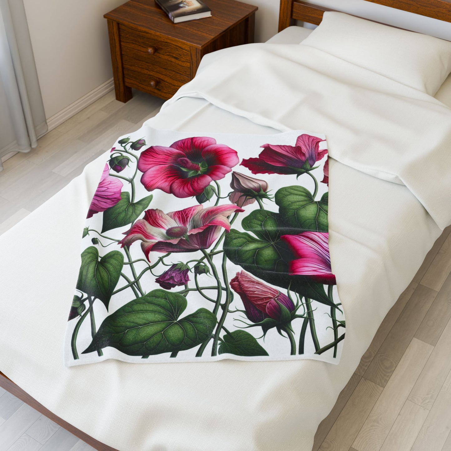 Petals and Heartstrings- Plush Blanket