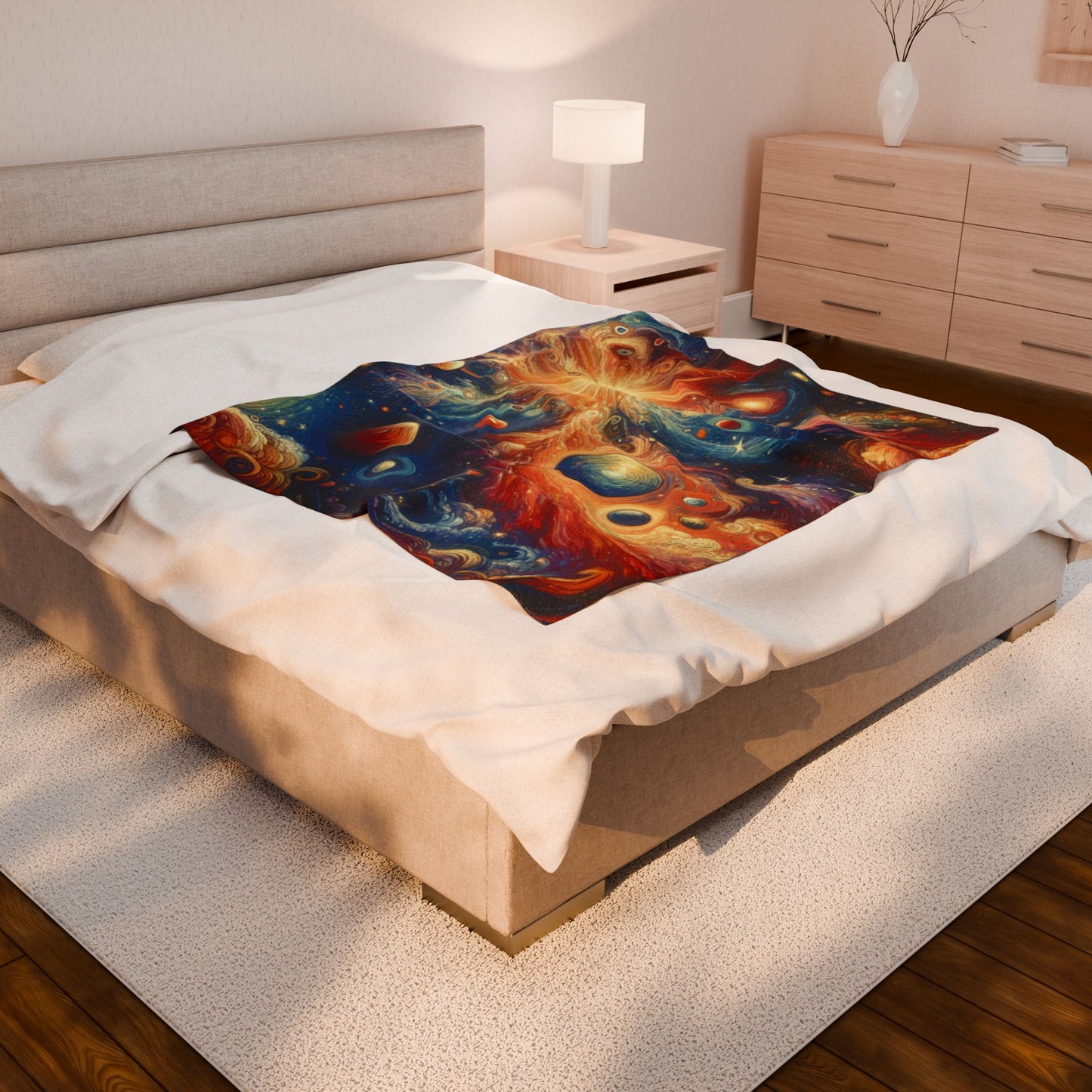 Celestial Spirals - Plush Blanket