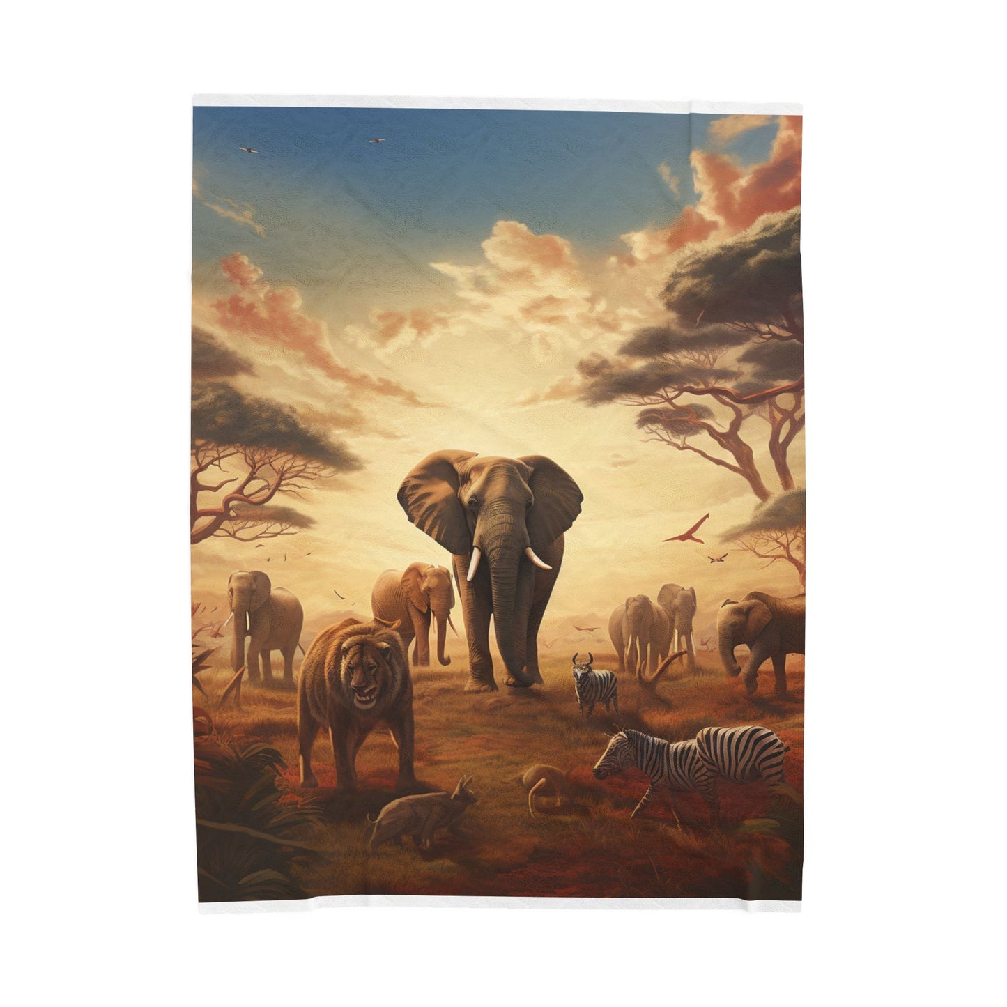 Savanna Sojourn- Plush Blanket