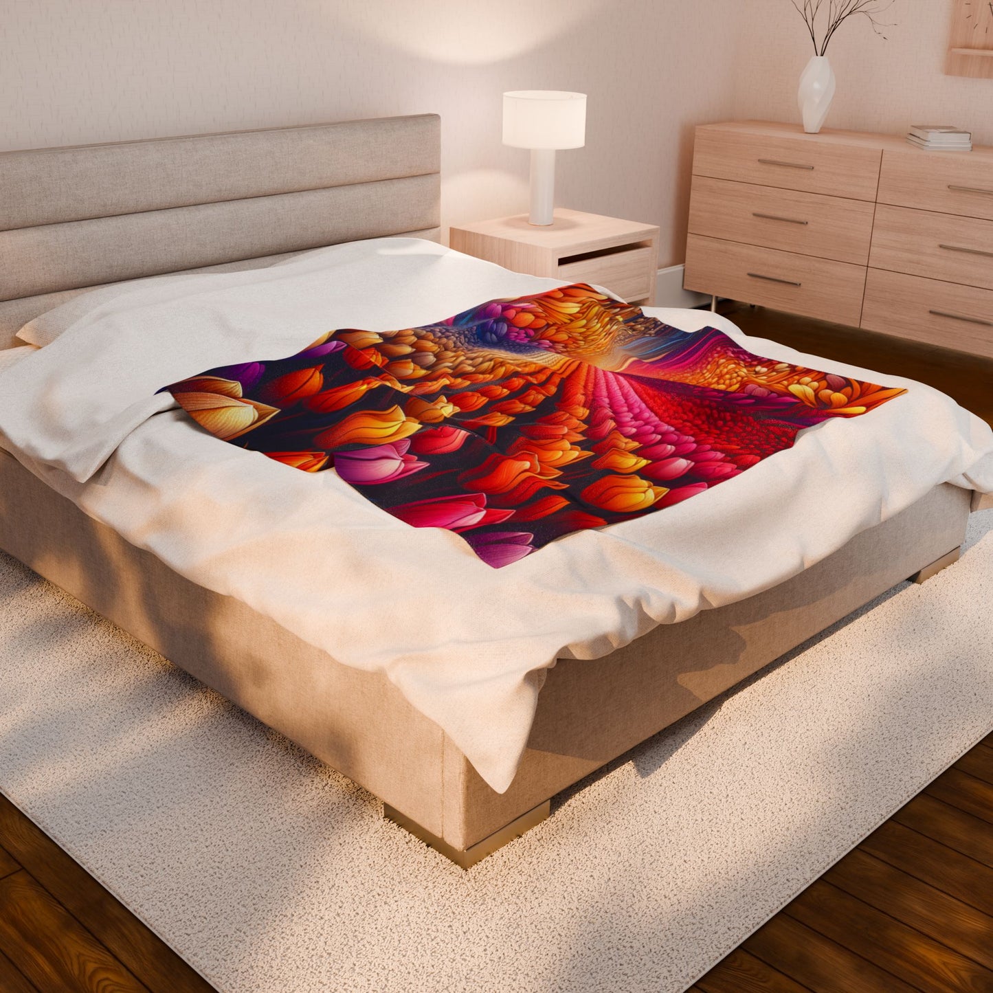 Petals of Illusion - Plush Blanket