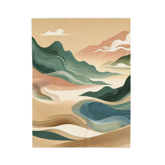 Flowing Landscapes - Plush Blanket