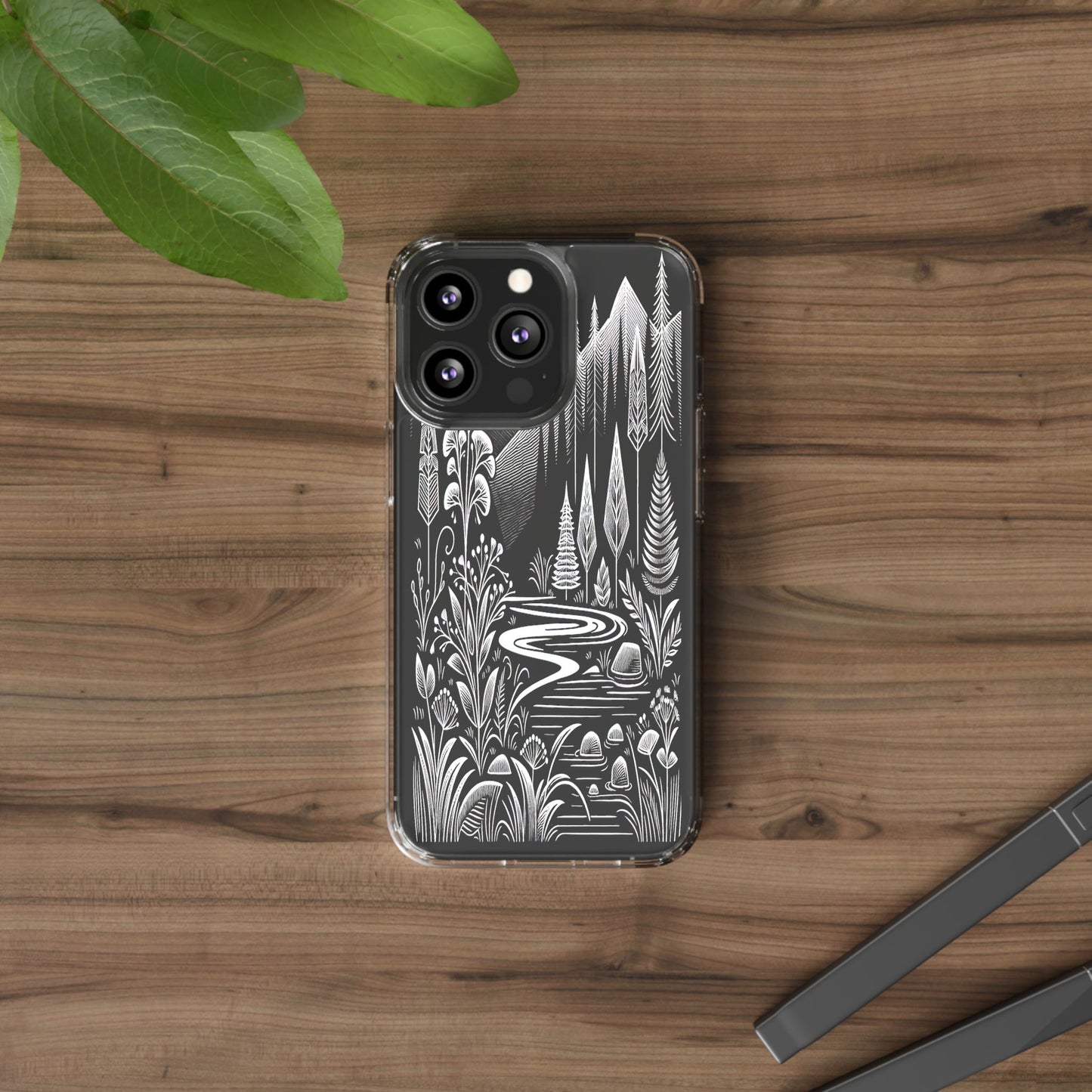 Transparent Alpine Wilderness Pathways Iphone Case Compatible With Iphone 16 15 14 - Clear Phone Cover