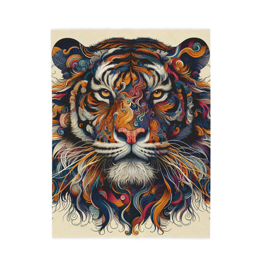 Fierce Imaginative Tiger - Plush Blanket