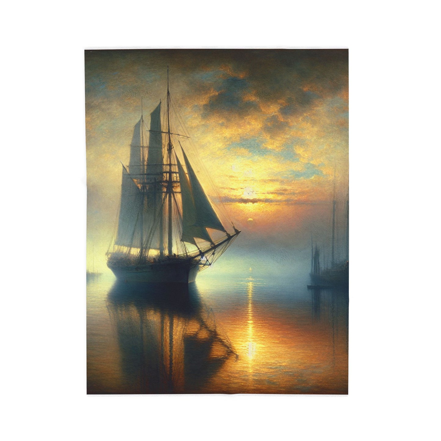Maritime Serene Passage- Plush Blanket