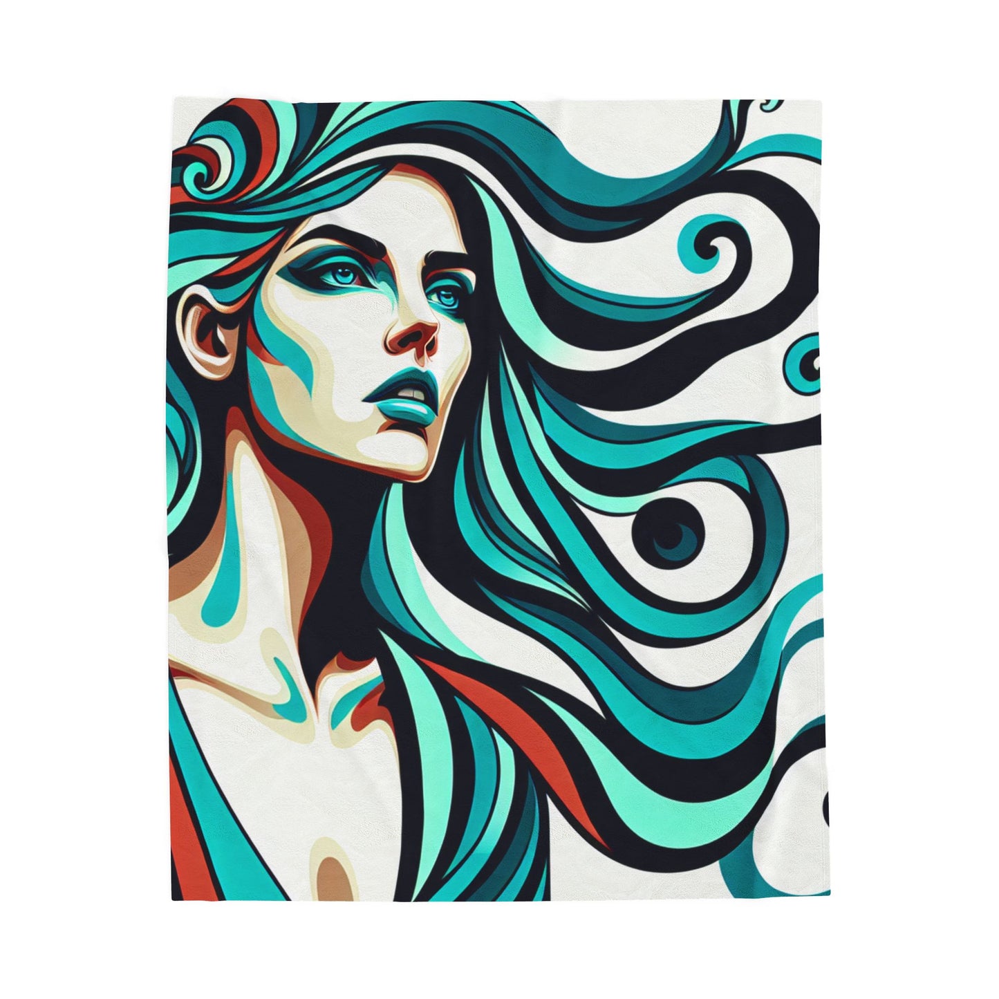 Flowing Grace - Plush Blanket