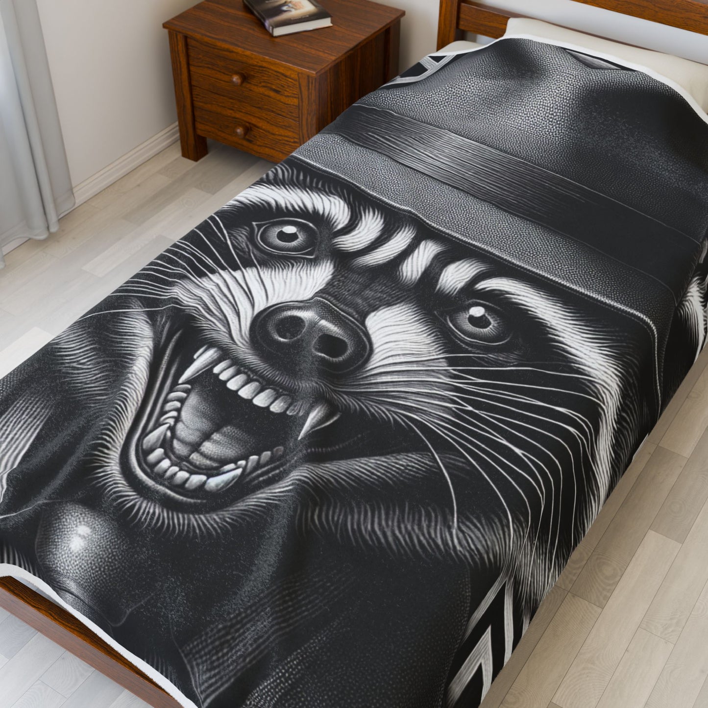 Raccoon's Labyrinth Adventure - Plush Blanket
