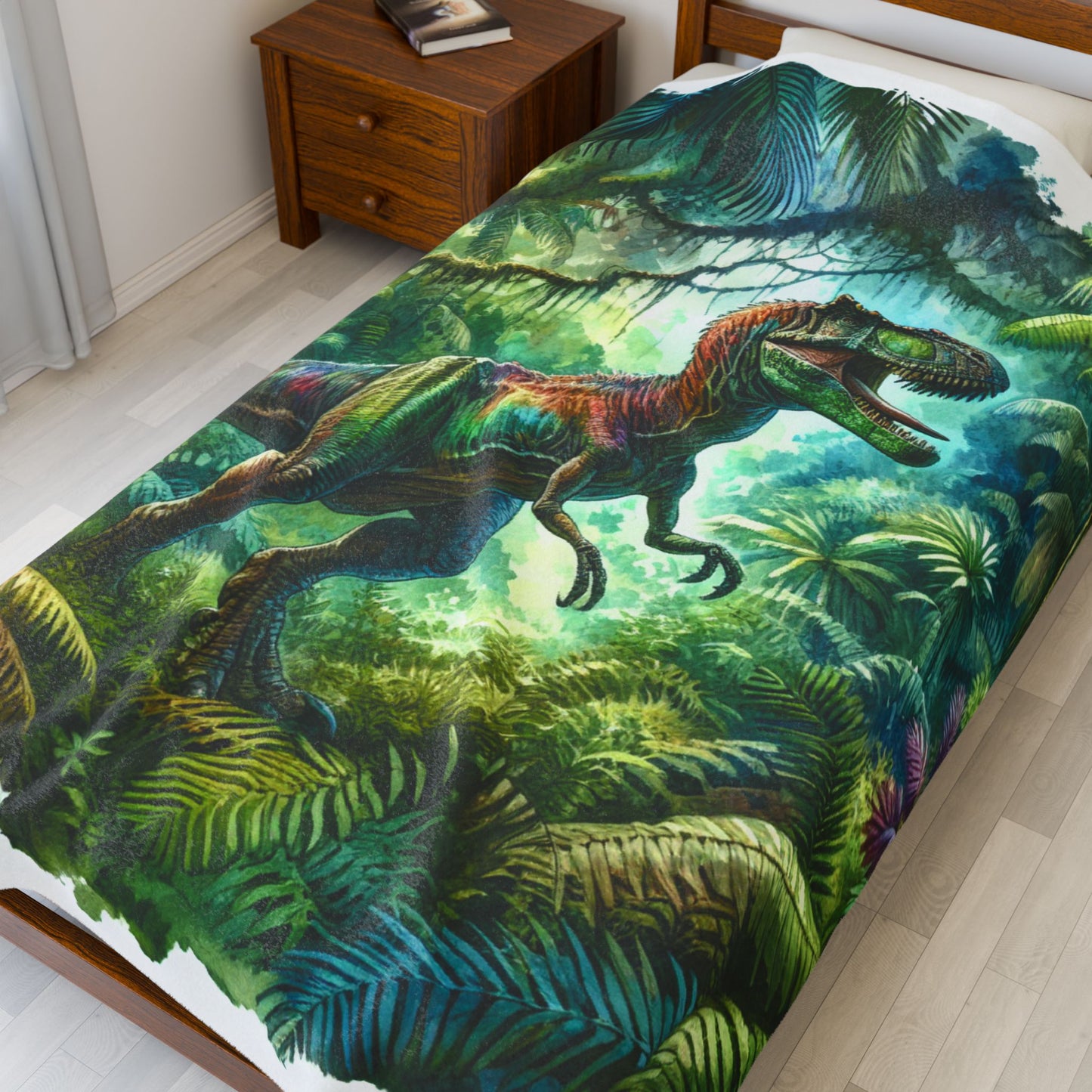 Roar of the Ancient Forest - Plush Blanket