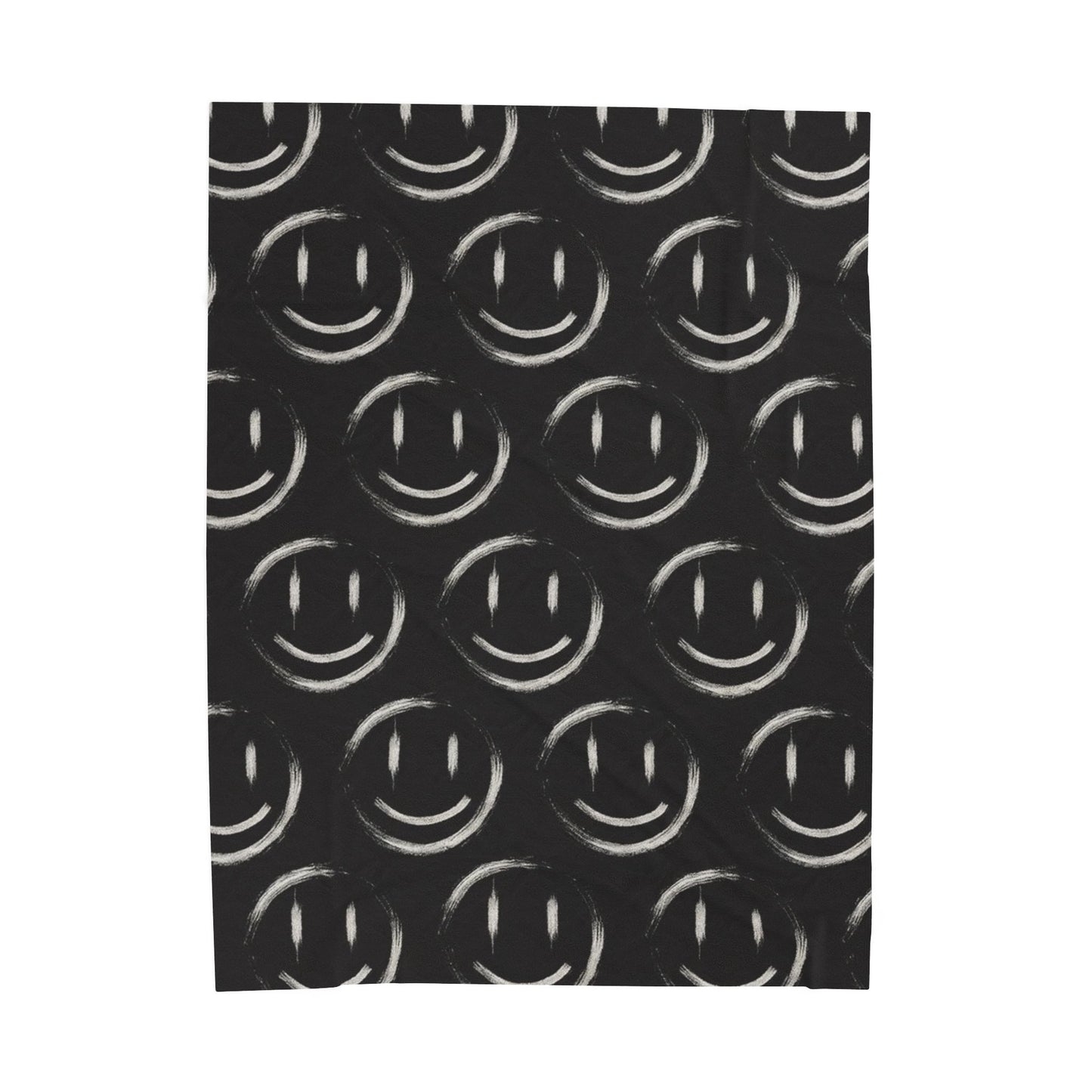 Smile in the Dark (Pattern) - Plush Blanket