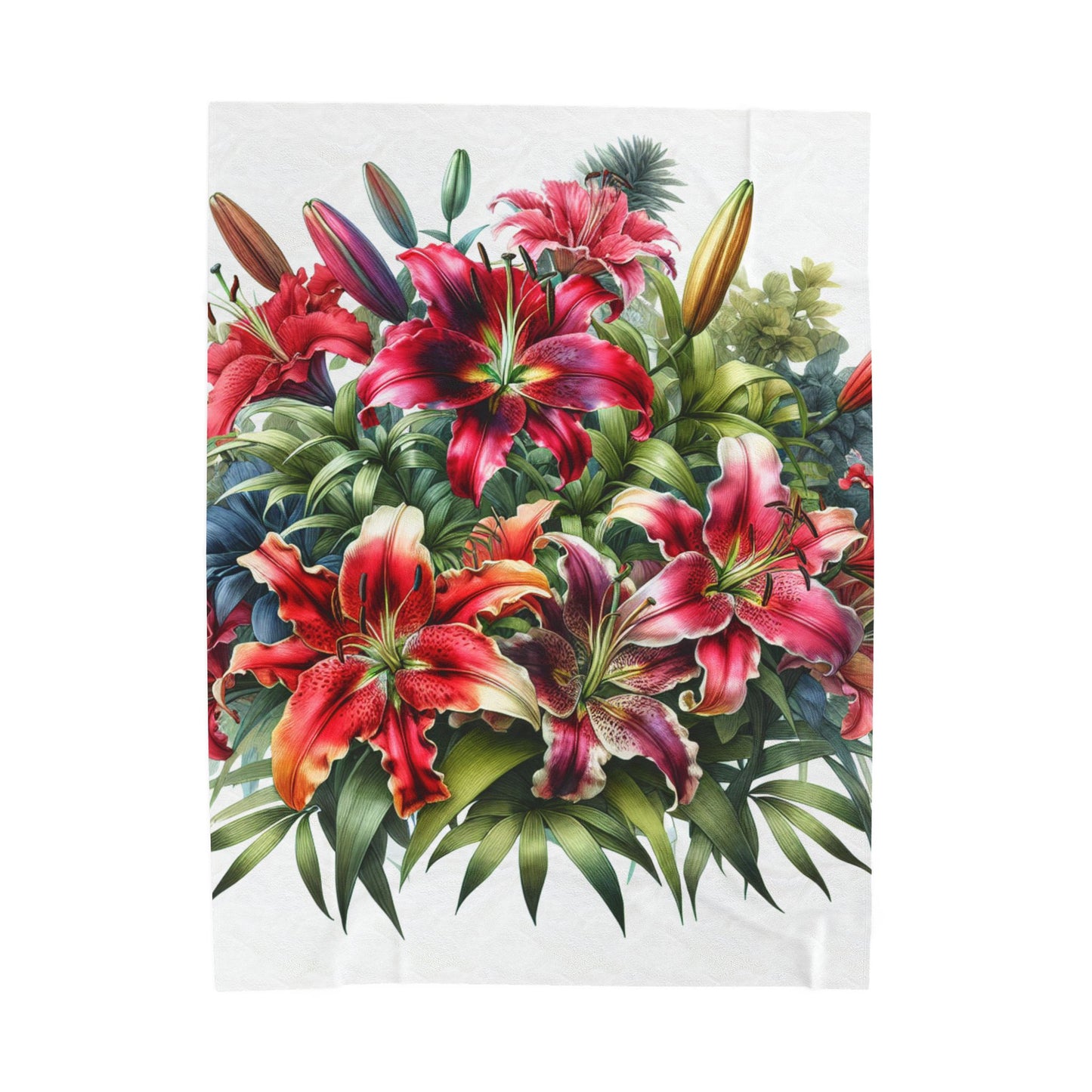 Burst of Petals - Plush Blanket