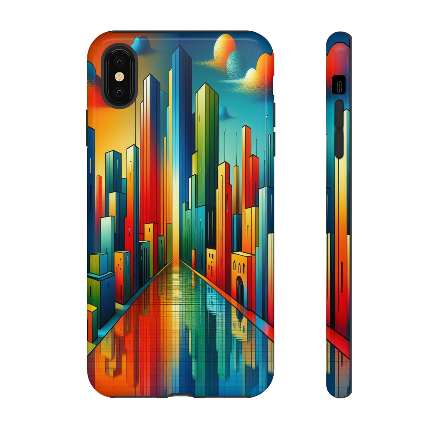 Custom ProtectiveCity ColorscapeIphone Case Compatible With Iphone 16 15 14 - Phone Cover