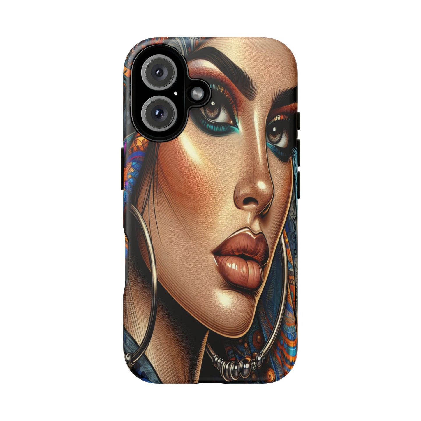 Protective Mystical Portrait in Patterns Iphone Case Compatible With Iphone 16 15 14 - Phone Cover