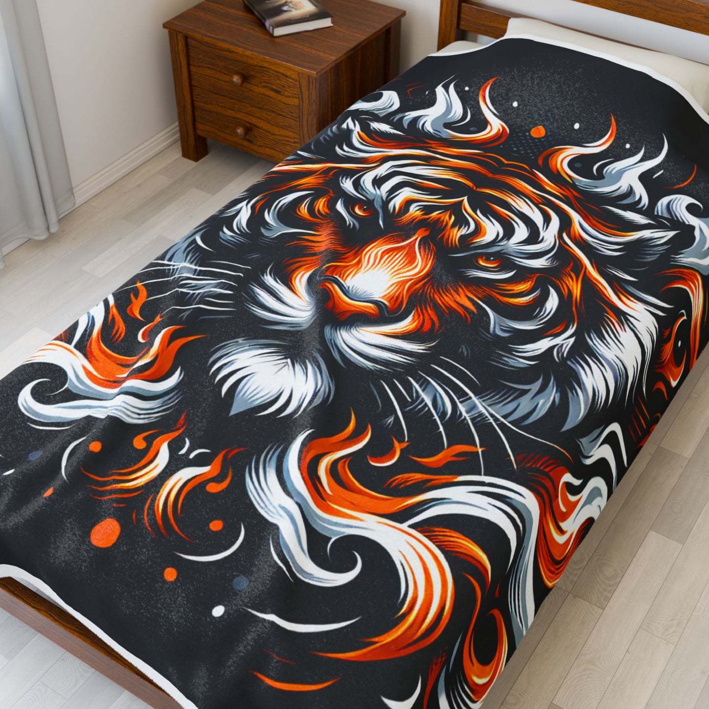 Majestic Beast at Rest - Plush Blanket