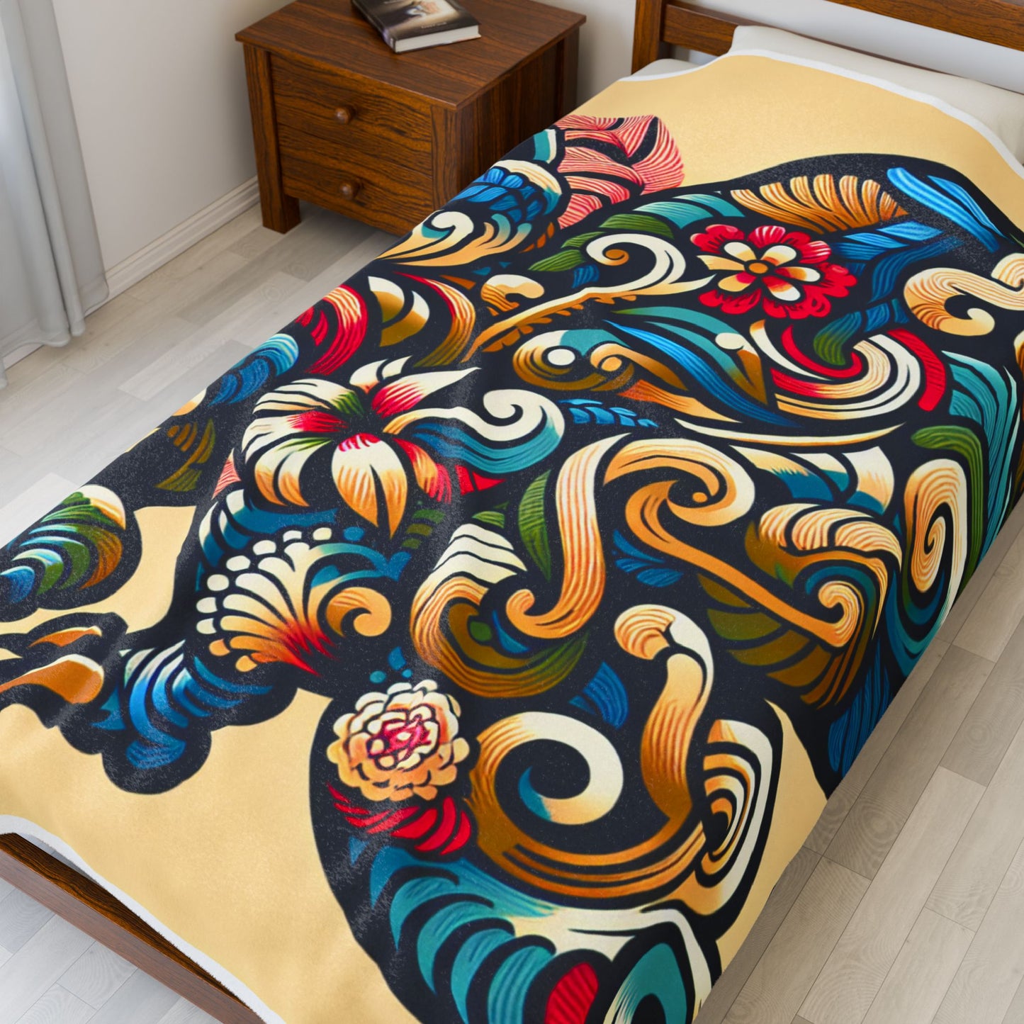 Primal Flourish - Plush Blanket
