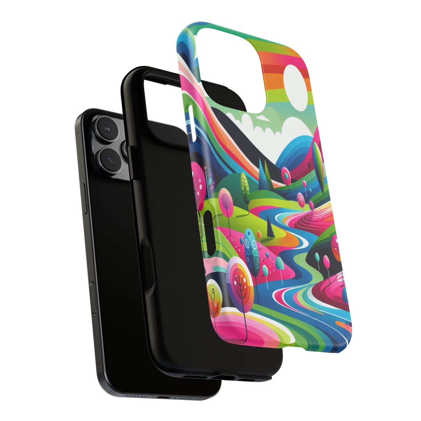 Colorful Landscape Journey - Phone Case