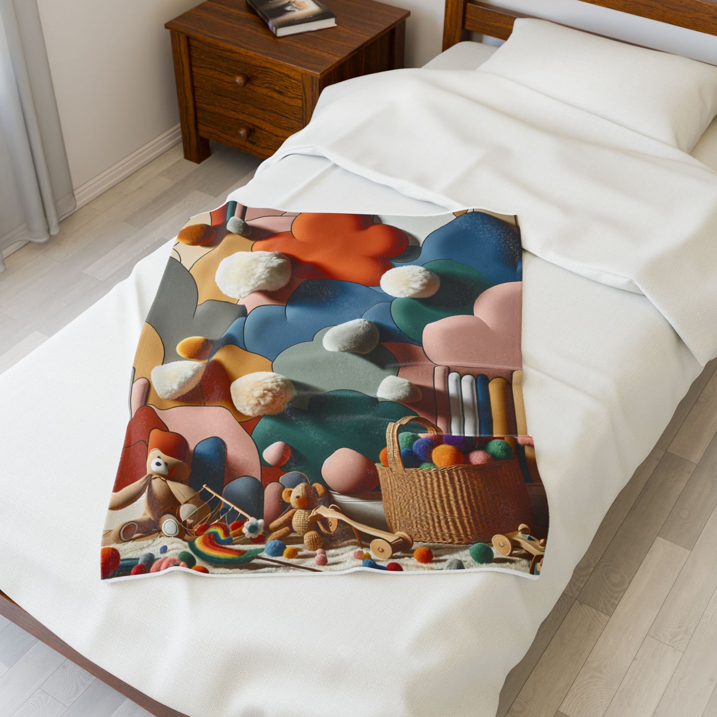 Playful Dreamworld Unveiled - Plush Blanket