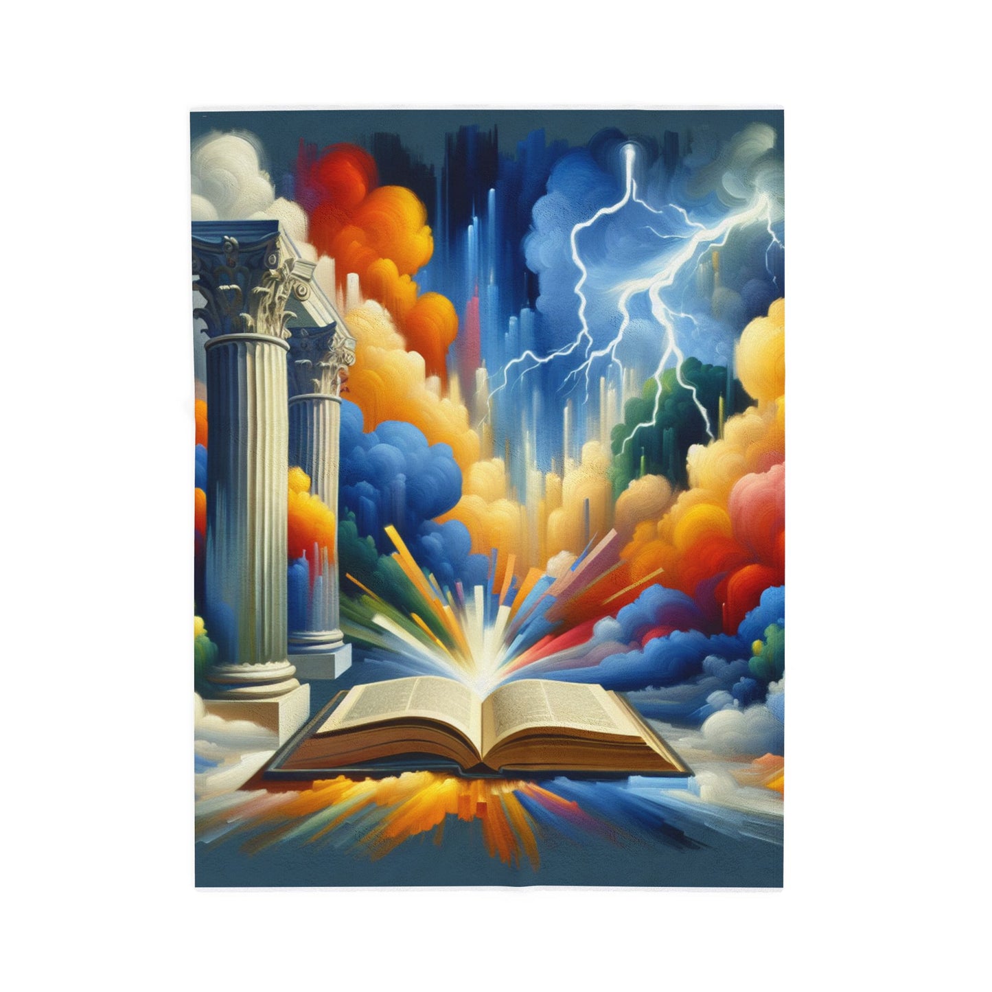 A Tale of Thunder and Wonder - Plush Blanket