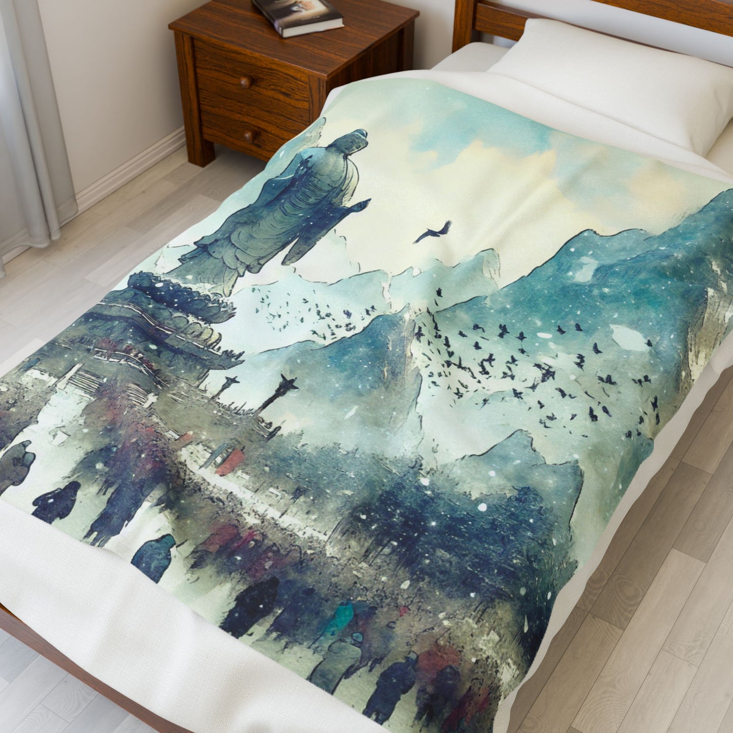Pilgrimage of Tranquility - Plush Blanket