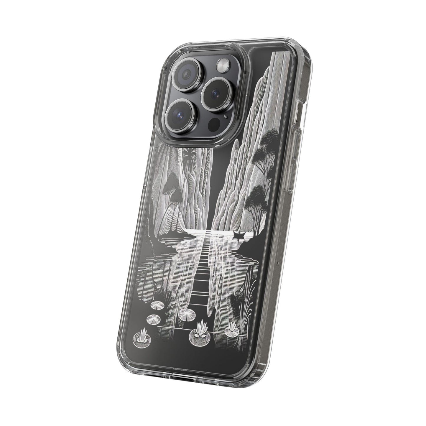 Transparent Journey Through the Cliffs Iphone Case Compatible With Iphone 16 15 14 - Clear Phone Cover