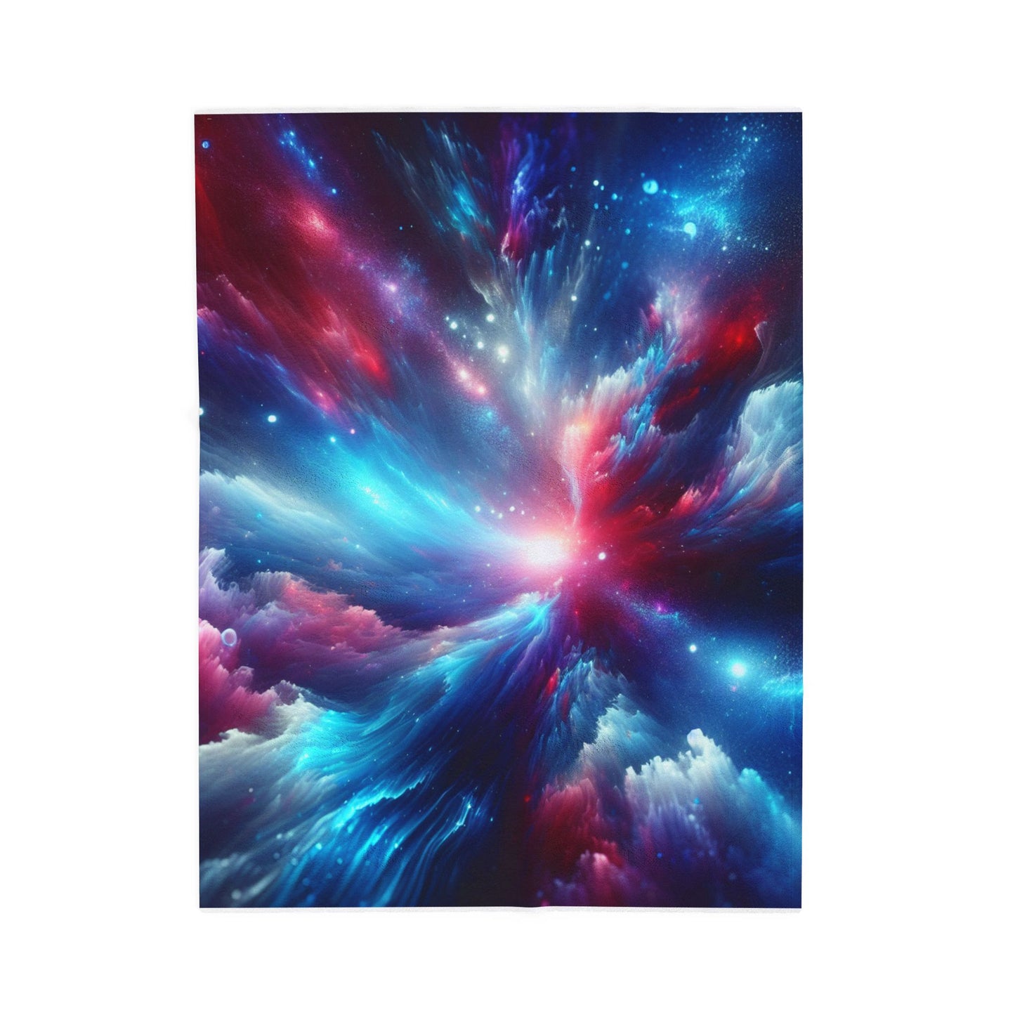 Cosmic Energy Burst - Plush Blanket