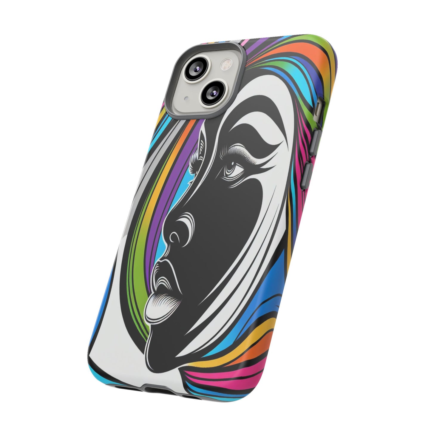Colorful Portrait Fusion - Phone Case