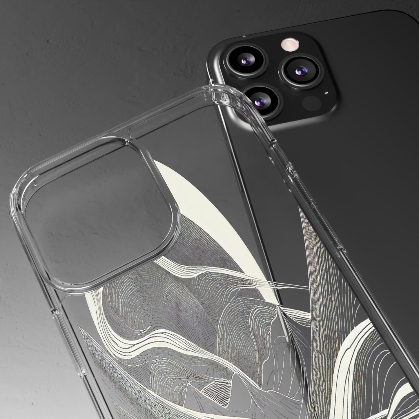 Journey Through the Curves - Clear Phone Case