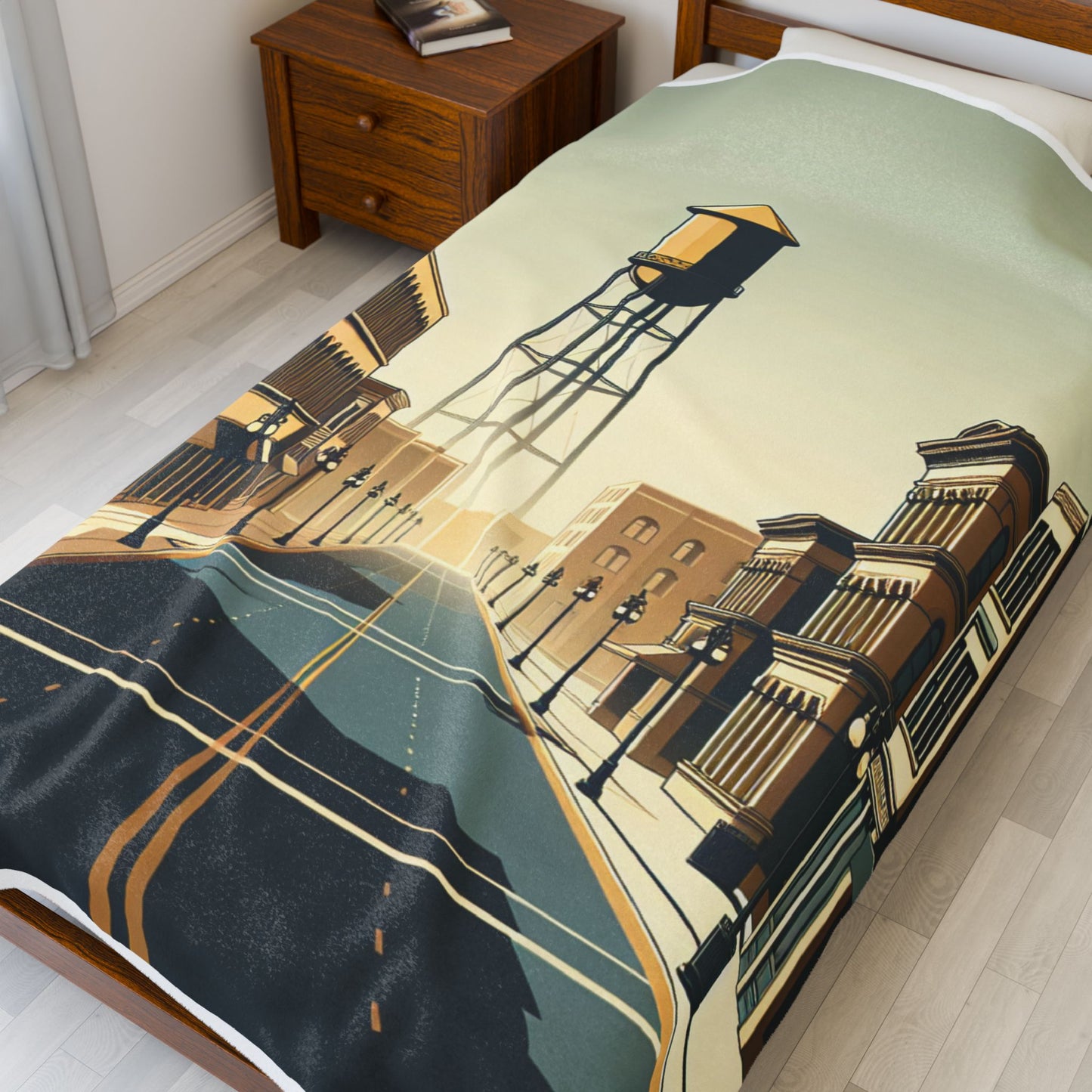 Empty Streets at Dawn - Plush Blanket