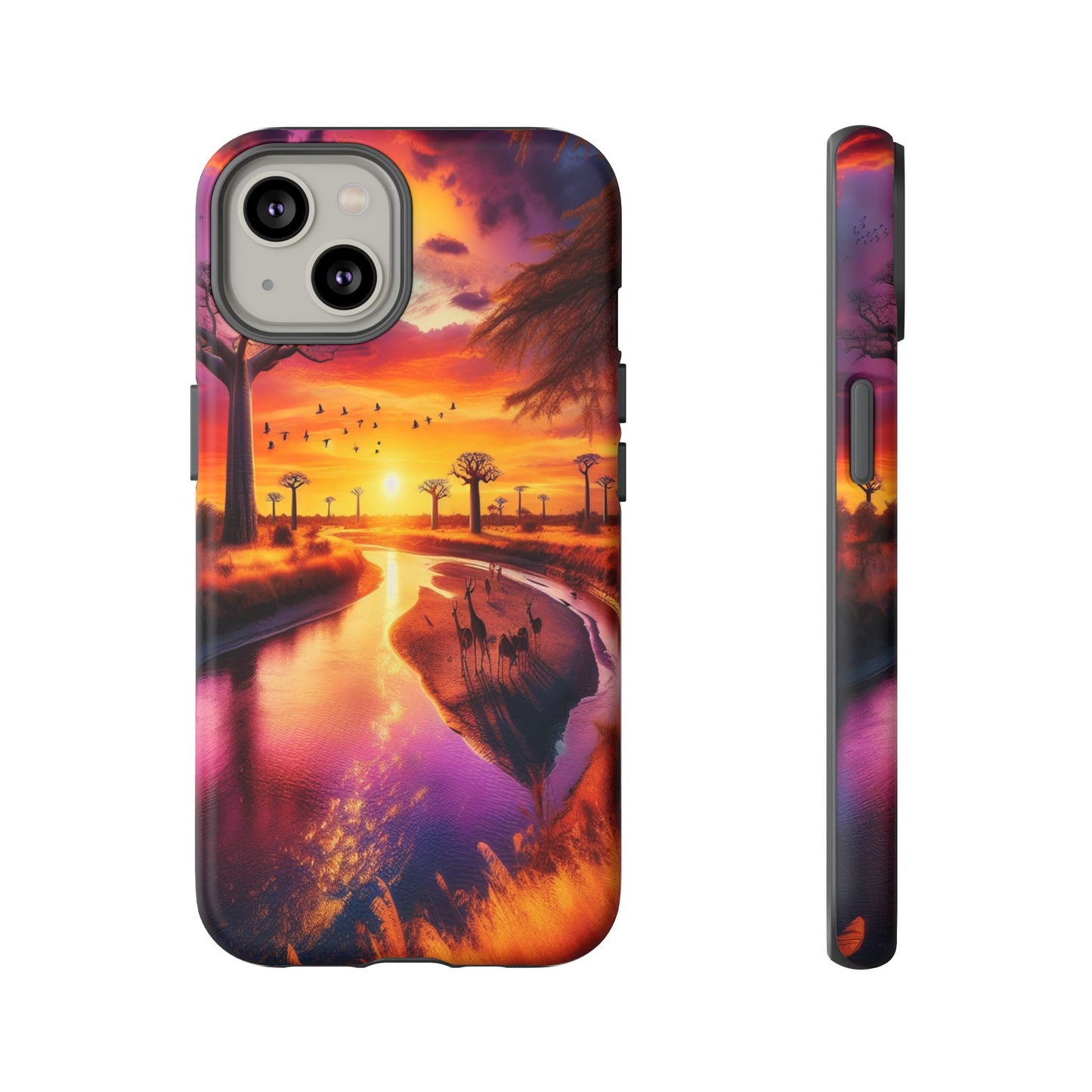 Journey Through Radiant Savannah - Phone Case