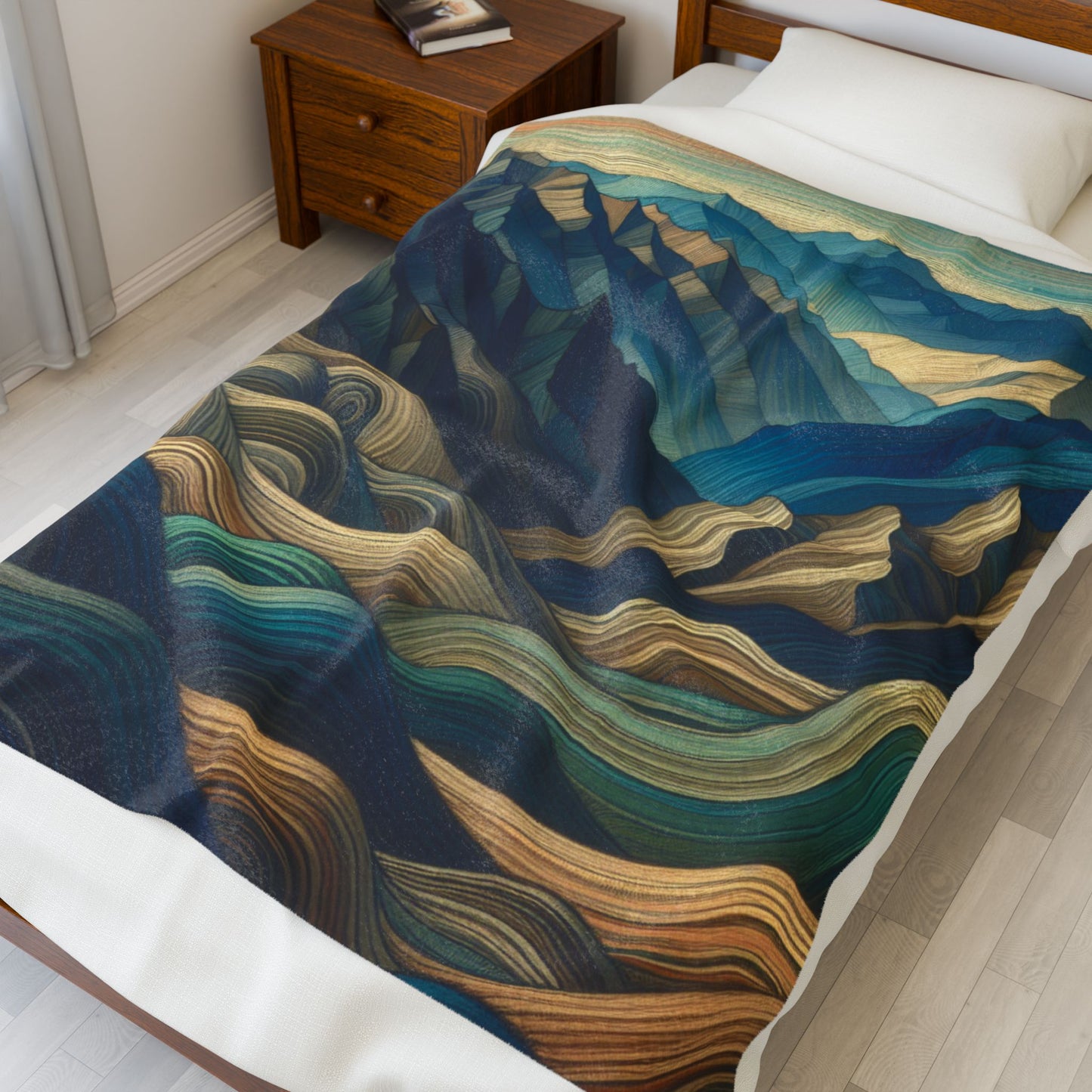 Rolling Contours - Plush Blanket